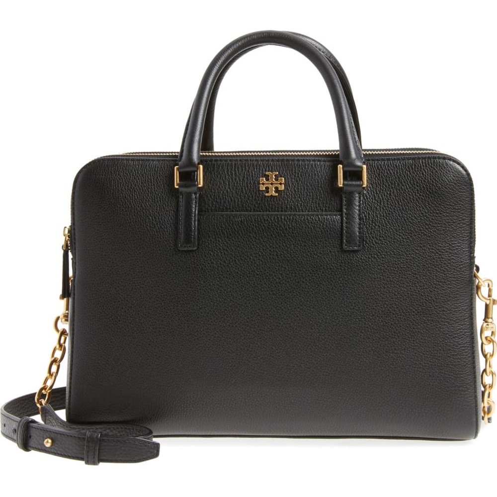 Tory Burch Georgia Double Zip Leather Satchel